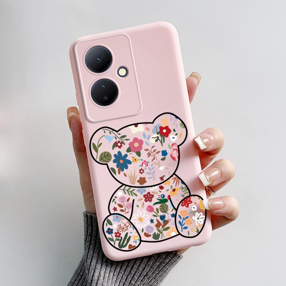 For Vivo V29 Lite 5G Case VIVOY78 Y 78 6.78'' Soft Cartoon Bear Frog Silicone Back Covers For Vivo Y78+ V29 Lite 5G Phone Cases