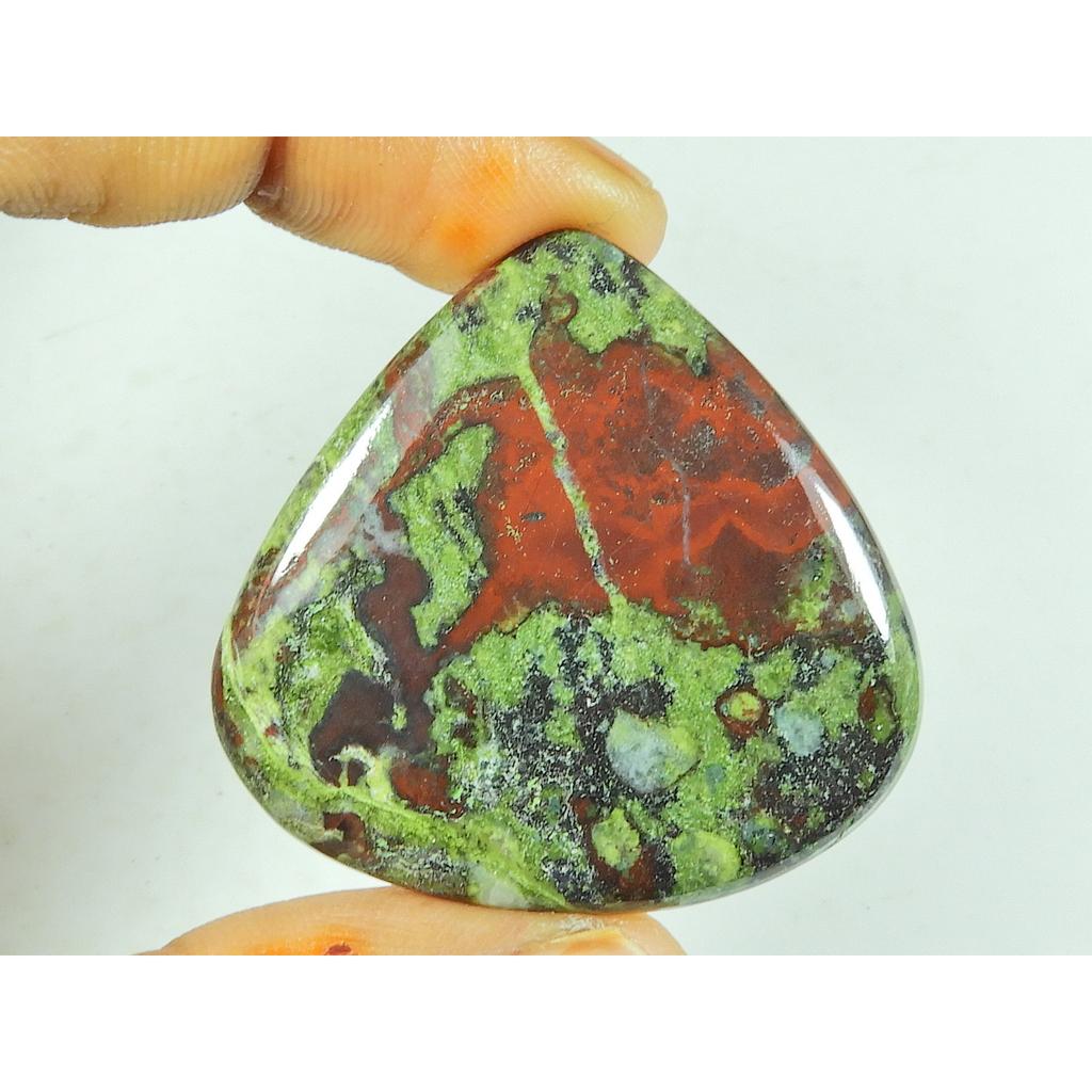 36X38X04 MM Natural Dragon Jasper Pear Shape Cabochon Loose Gemstone 58Cts. SY-501