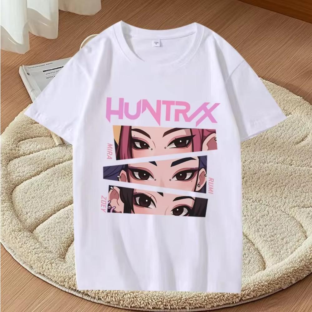 Kpop Demon Hunters Graphic T Shirts 2025 Men Women Oversized Cotton Anime Streetwear Short Sleeve Summer Printed Unisex Tops