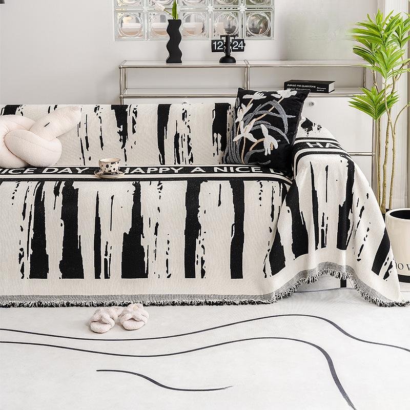 Neues Sofahandtuch Vollbezug für alle Jahreszeiten Chenille Einfach Modern Rutschfest Sofabezug Tuch Deckenbezug Anti-Katzenkratzer