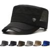 Summer Outdoor Leisure Flat Cap Men's Thin Leisure Sports Sunscreen Quick-Drying Mesh Breathable Middle-Aged And Elderly Duckcap