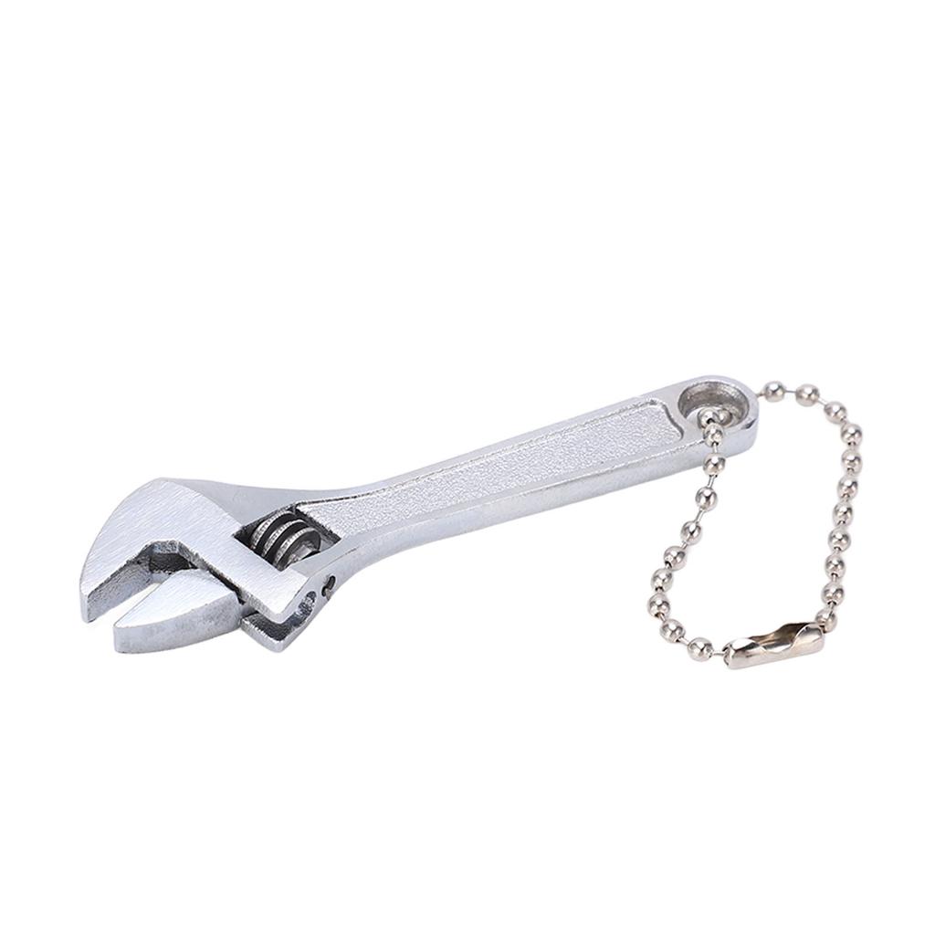 Keychain Wrench Steel Galvanized Adjustable Portable Professional High Hardness Mini Spanner for Industrial Home