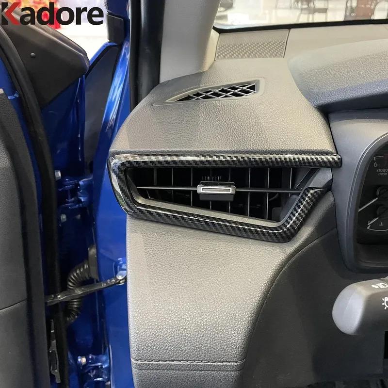 For Toyota Corolla sedan/Cross -2024 2025 Carbon Car Front Side Air Condition Vent Outlet Cover Trim Inteiror Accessories