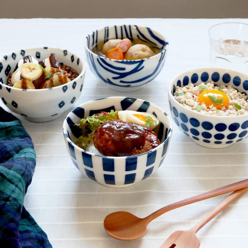 Tableware East Okonomi-don 13cm Scandinavian Pattern Lightweight Tableware Round