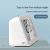 Smart Rechargeable LCD Alarm Clock with Temperature & Humidity