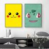 1pc Pokemon Poster Paper Print Home Bedroom Entrance Bar Cafe Art Painting Decoration