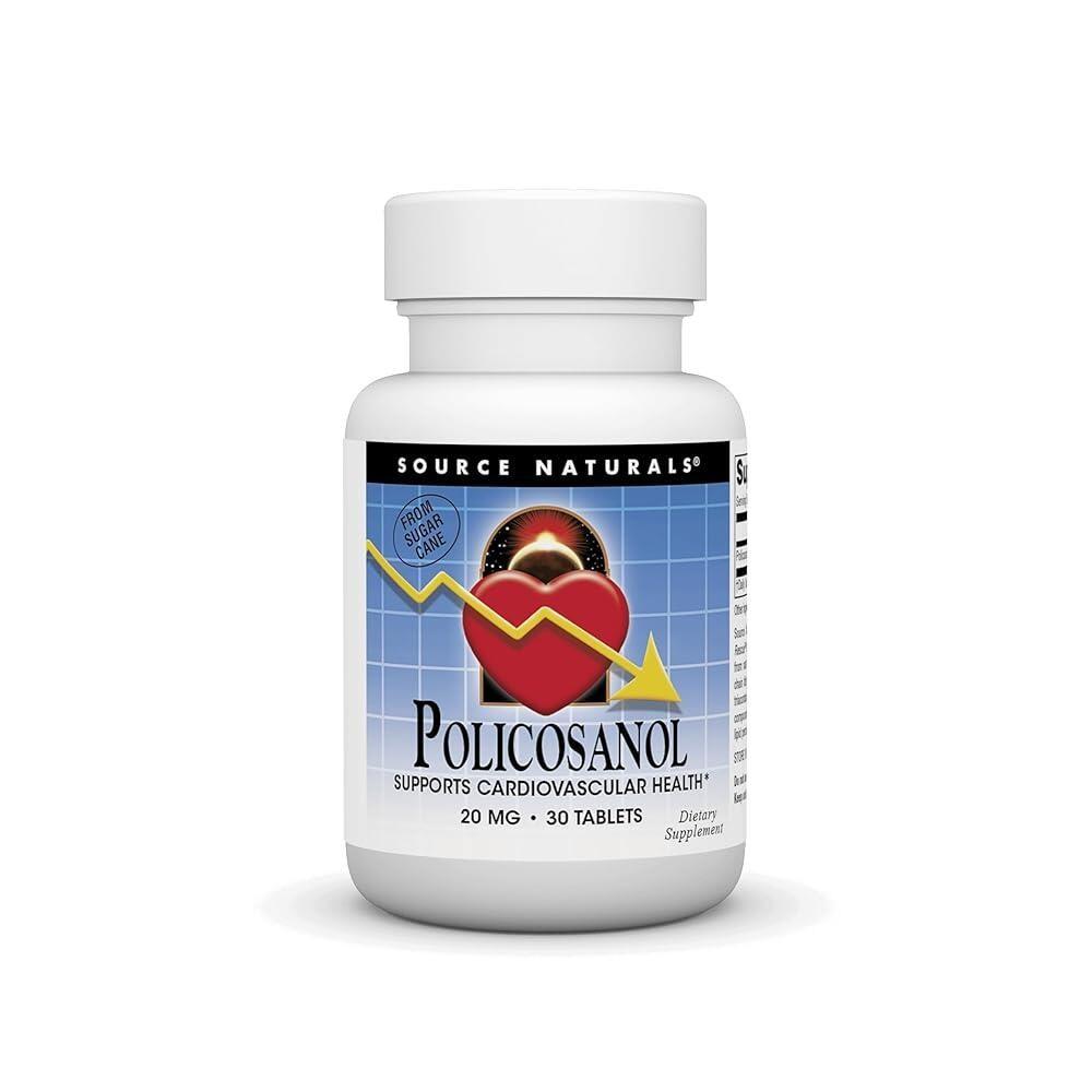 Source Naturals Policosanol 20mg Tablets 1 Pcs (30 Tablets)