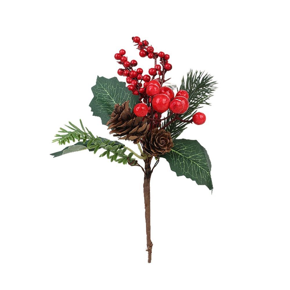 

Lifelike Artificial C Plastic Fake Plant Simulation Pine Cone Branches Home New Year Decor Style 4