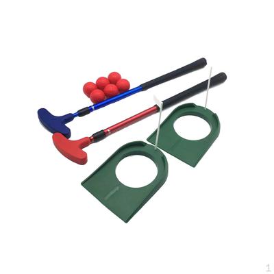 Retractable Golf Putter with Putting Cups And Balls Set for Backyard Practice