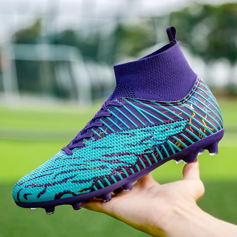 Football Shoes 35-48 Unisex Football Boots Labes Long Nail Outdoor Sports Training Children's Football Sneakers