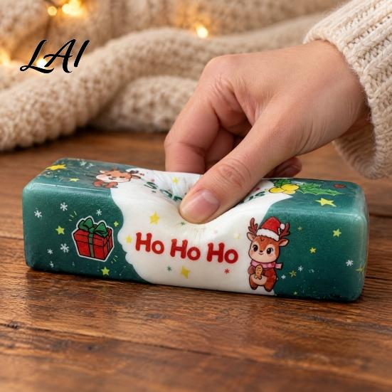 Quiet Fidget for Office Christmas Theme Butter Squeeze Toy Slow Rising Stick Sensory Stress Relief Toys Toy Adults Soft Home Travel Rebound