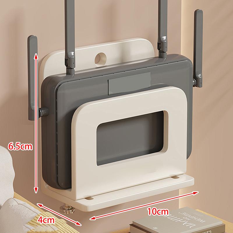 

1 шт. Регулируемый настенный держатель для небольших устройств для роутера, модема, ТВ-приставки и других медиаплееров