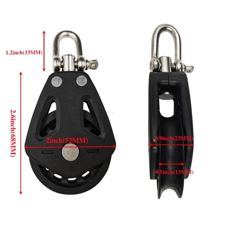 Practical Universal Head High Load Sheave Block Boat Accessories Sailboat Plain Bearing Block Rope Runner