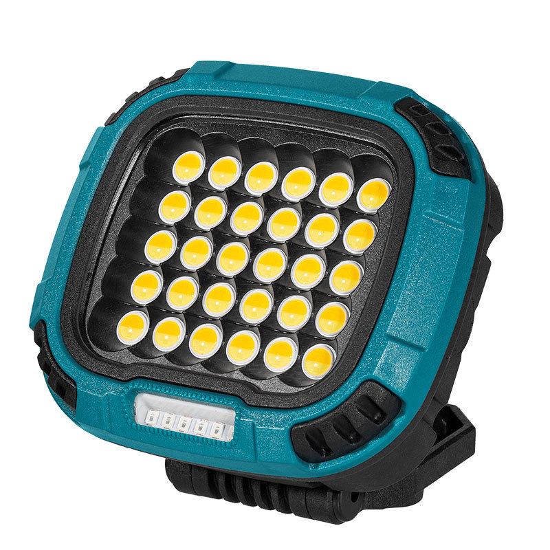 Cross-border LED COB Camping Light: Long-lasting Battery, Magnetic, Rotating, Emergency Floodlight for Outdoor Use