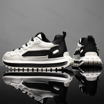 Chaussures Décontractées Mode Homme 2025 Automne Nouveauté Confortable Semelle Épaisse Couleur Mixte Extérieur Respirant Antidérapant Baskets Homme Chaussures Rétro