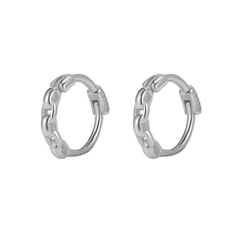 Men's Trendy Stud Earrings: Minimalist European & American Hip-Hop Hoops