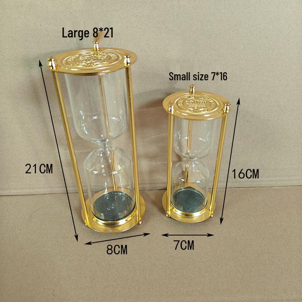 Creative Retro Hourglass Toothbrush Timer with Flowing Sand