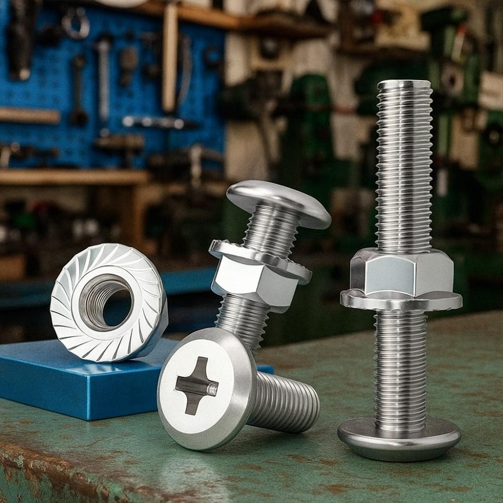 M6 M8 Hex Head Screws Lock Washers Bolts and Nut Set Multi-Purpose Allen Head Bolt  DIY Projects