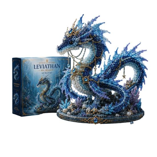 Kit fai da te con perline Oceano Mitico per Principianti, Kit per la Realizzazione di Animali 3D con Perline con Istruzioni, Design Unici di Animali Marini con Perline e Modello