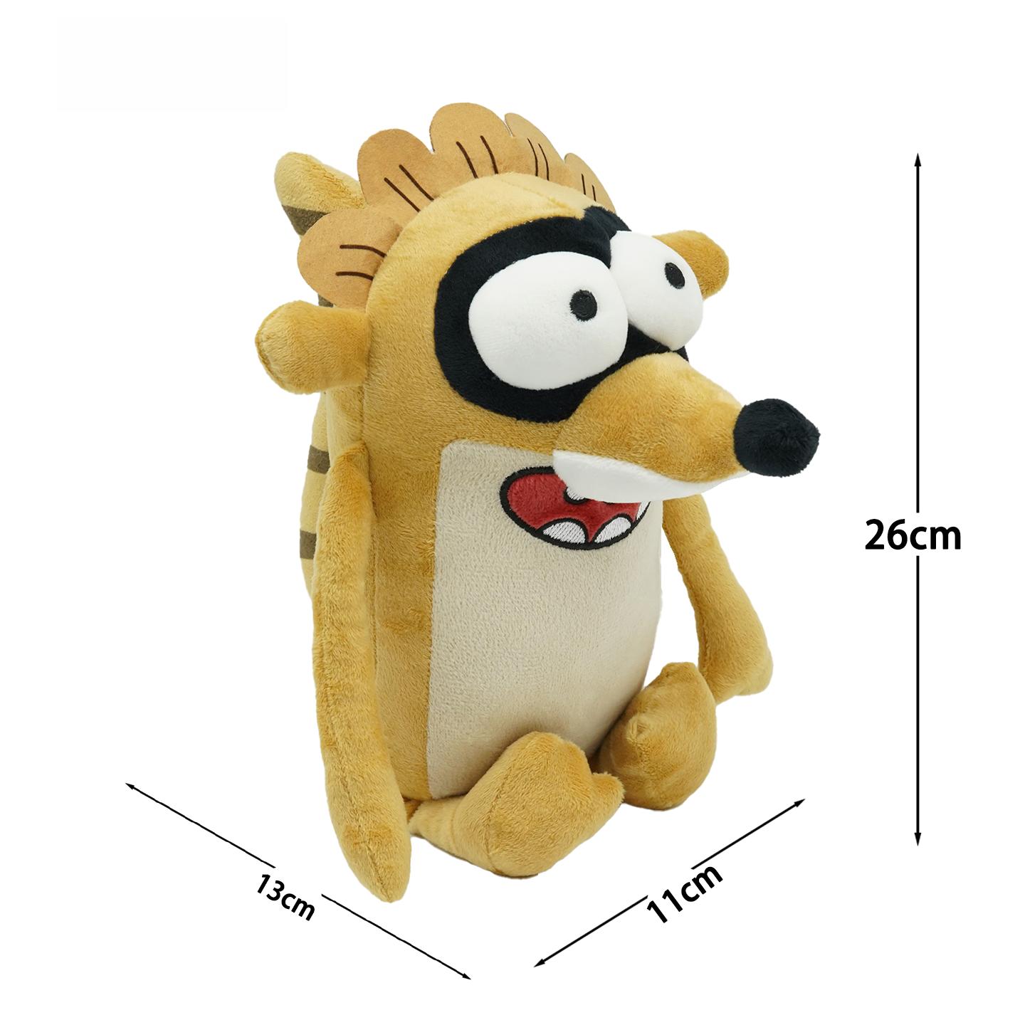 Neue Mordecai und Rigby Plüschtiere Niedliche Cartoon-Tiere Plüschpuppe Tier-Plüschtier Kindergeburtstagsgeschenke