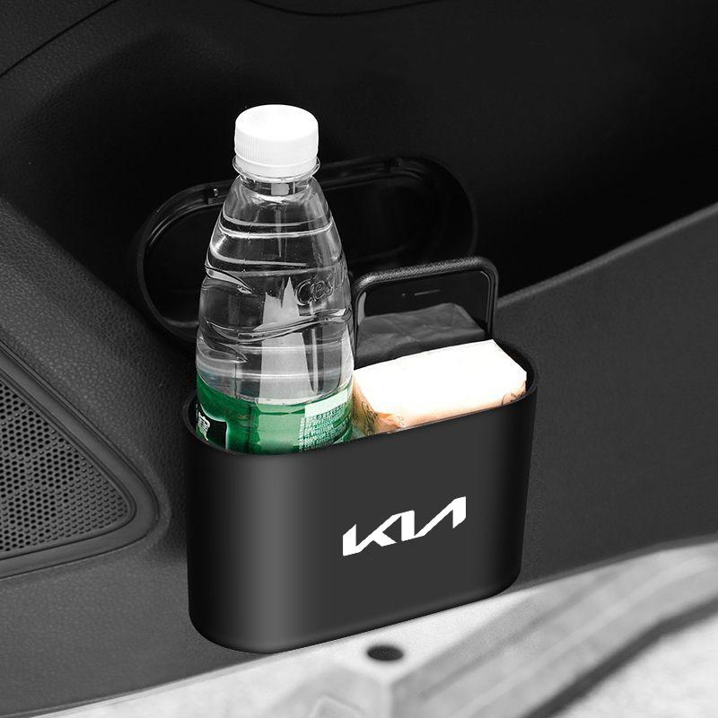 Papelera de Basura para Coche Contenedor de Basura Caja de Almacenamiento Para KIA EV6 EV9 Stinger RIO Sorento Picanto Ceed K5 Niro Soul Sonet Forte Cerato