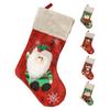 3D Design Christmas Stocking 18 Inch Large Family Christmas Stocking Xmas Gifts Candy Bag for Fireplace Hanging Ornament Gifts