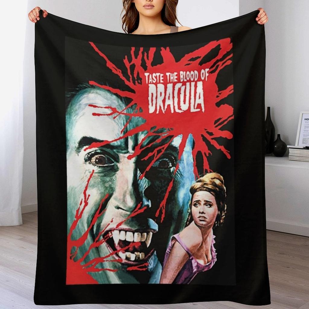 Halloween Blood Scary Vampire Dracula Horror Movies 80s Fans Gifts Throw Blanket Cosplay Anime Sofas Kid'S Blankets