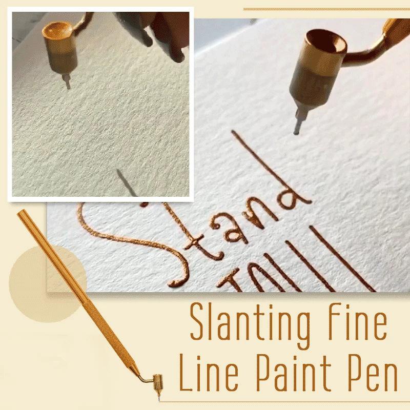 Detailing Line Fluid Writer Paint Applicator Pen Slanting Precision Ruling Pen