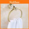 Porta-toalhas Moderno Minimalista de Aço Inoxidável com Acabamento Dourado de Cristal Para Armazenamento de Banheiro