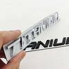 1pc Chrome Black Car Sticker Logo TITANIUM Rear Boot Badge Emblem For Ford Ecosport Fiesta Focus Mondeo Edge Escape Kuga Galaxy
