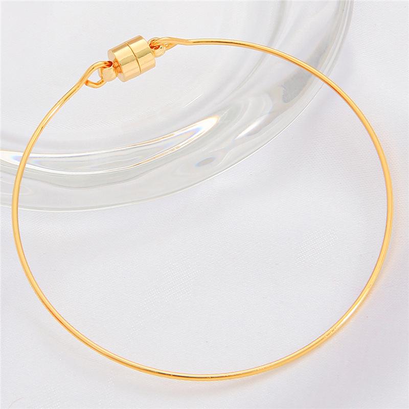 

Браслет с магнитной застежкой, заполненный 18-каратным золотом - Простой, Модный, Ручной работы и с сохранением цвета