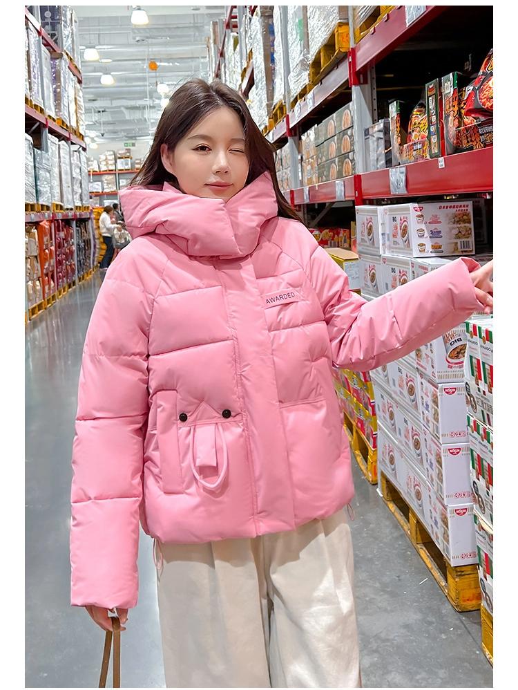 Hooded Loose Short Jacket Thickened Winter Cotton Coat