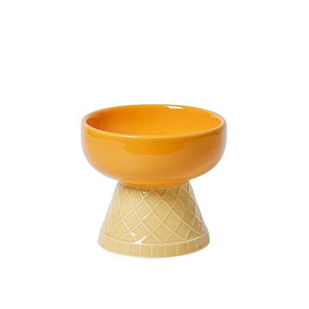 Oblique Mouth Cat Drinking Bowl Anti Overturning Raised Cat Bowl Ceramic Pet Bowl  Pet Feeding