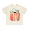 Printed Round Neck Loose Short-sleeved T-shirt Cute and Sweet Cartoon Style