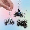 Fashion Motorcycle Helmet Keychain Accessories Bag Charms Motorcyclist Knight Car Keychains Keyrings Jewelry Fans Gift