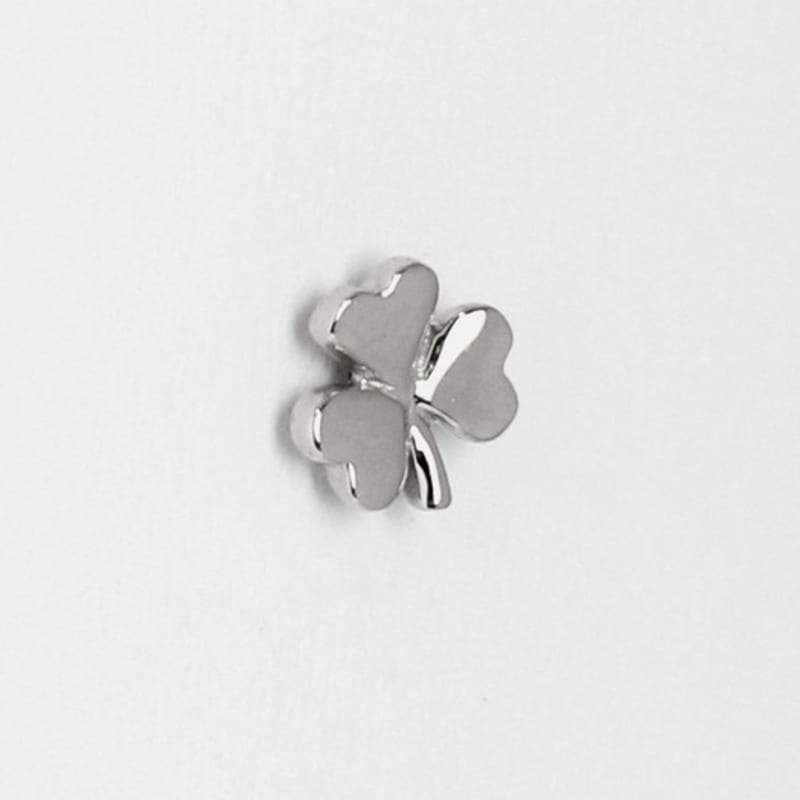 Weniger ist mehr 14K Gold Klee Ohrring & Piercing