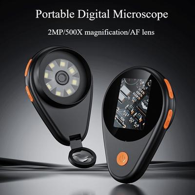 500X Handheld Portable Digital Pocket Microscope 2 Megapixel with 8pcs LED Lgiht Optical Magnifier