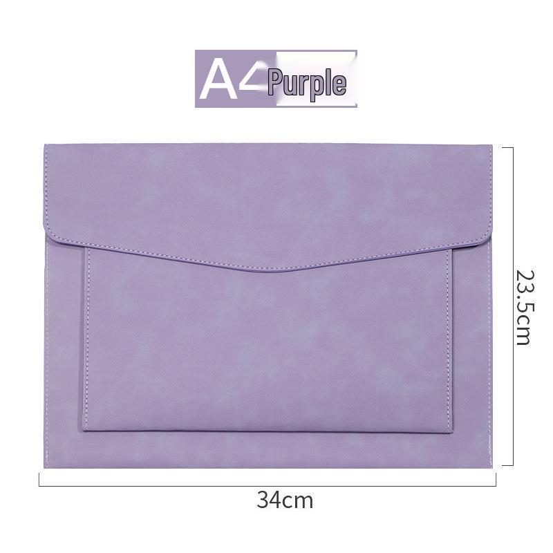 Кожаная папка-конференц-файл формата A4 большой вместимости и сумка для квитанций