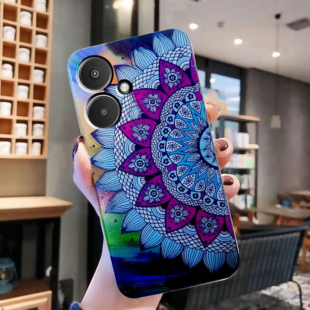 For Xiaomi Redmi 13C 4G/Poco C65 4G TPU Case Pattern Printing Phone Cover