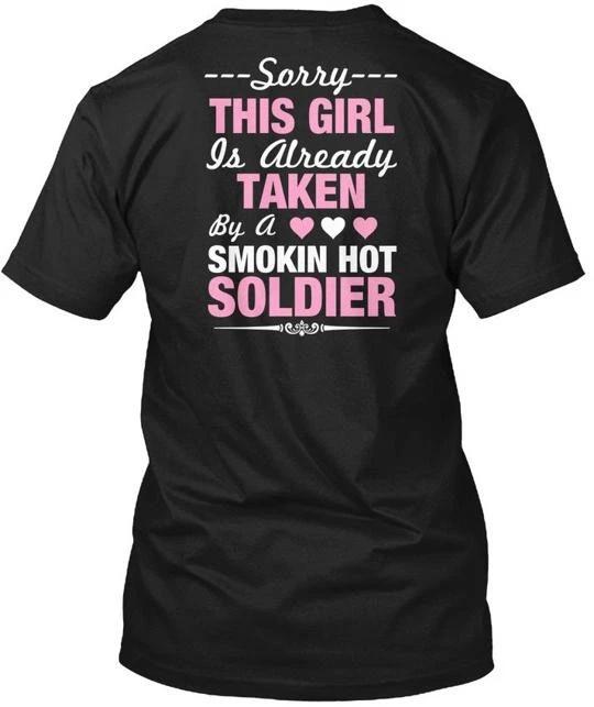 

Army Wifegirlfriend Apparel Sorry This Girl Is T shirt Made in USA Size S to 5XL S