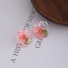 Summer Small Fresh Dried Flower Small Daisy Resin Earrings Girlish Lily Stud Earrings Sweet Cute Wind Daily Earrings
