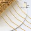 Multi Styles 14K Gold Plated Brass Necklace Chain Bulk for Jewelry Making Findings,DIY Jewelry Making Components Wholesale