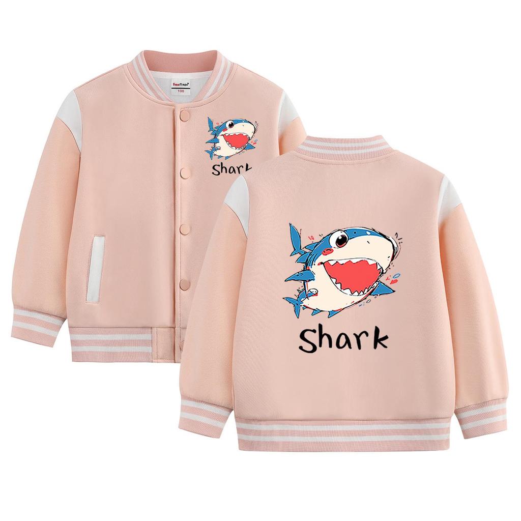 Boys' Stylish 2026 Jacket: Spring/Autumn Fleece-Lined Baseball Coat for Kids