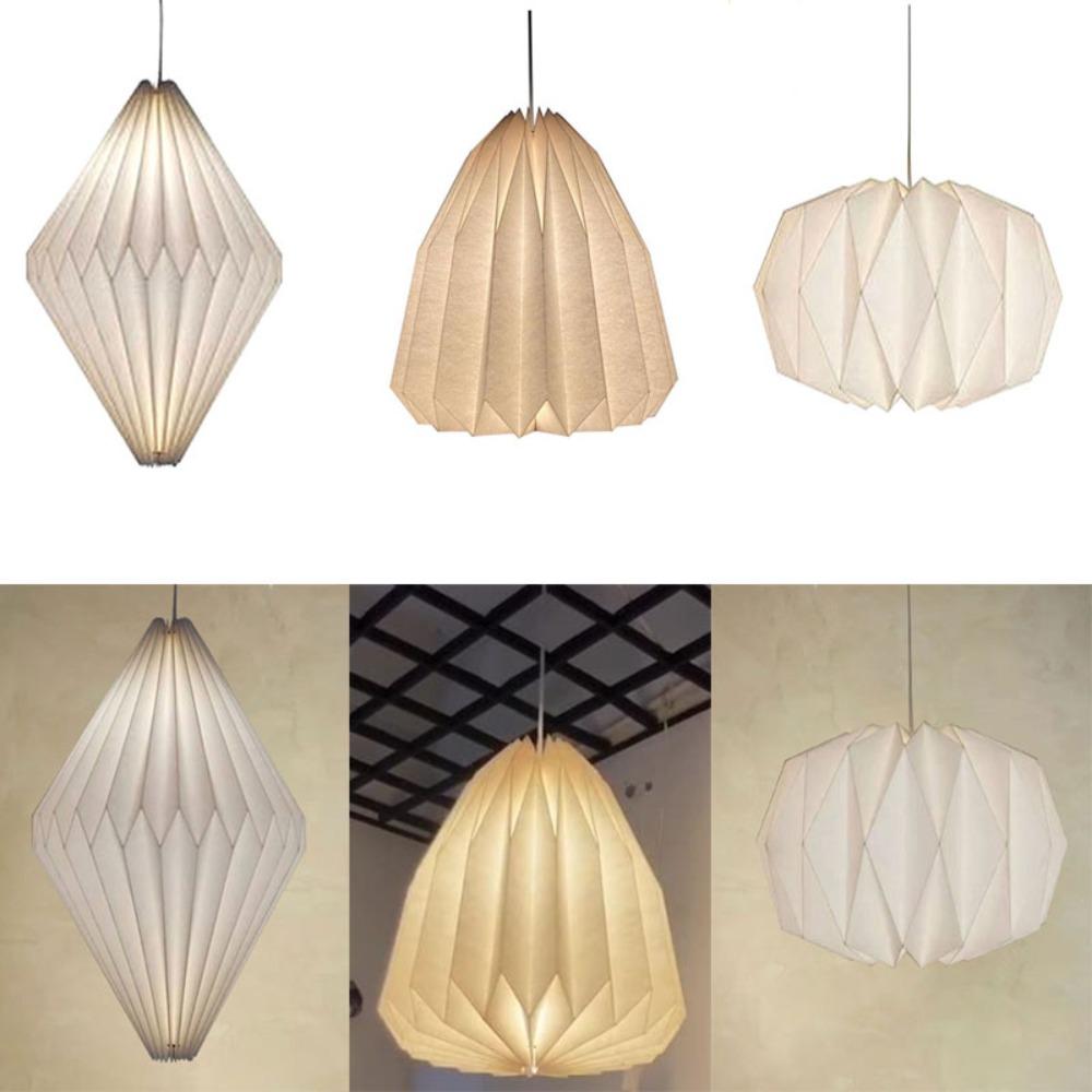 

Foldable Art Decoration Modern Hanging Ceiling Paper Origami Lantern Pendant Light Lamp Shade