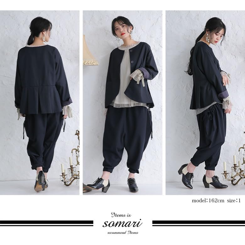 Stylish Walker Design Collarless Suit Collarless Jacket Blazer Short Length Business Formal Plain Outerwear Graduation Ceremony Kindergarten