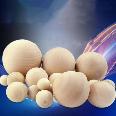 Bolas de madera redondas sin agujero de color natural sólido de 6/8/10/12/15/20/25/30/35-90 mm de diámetro, para manualidades, para tallar joyas