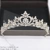 Silver Color Crown and Tiara Hair Accessories for Women Wedding Accessories Crown for Bridal Crystal Rhinestone Diadema Tiara