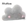 Shy Sky Plush Throw Pillow Stuffed Pink Grey White Cloud Moon Star Water Drop Soft Cushion Sofa Chair Decoration Present