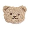 Cute Bear Head Plush Keychain Accessory with DIY Craft Supplies