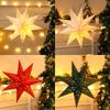Weihnachtlicher Papierstern Anhänger Frohe Weihnachten Dekorationen für Zuhause 2026 Navidad Weihnachtsbaum Hängende Lampenschirme Schmuck Neujahr